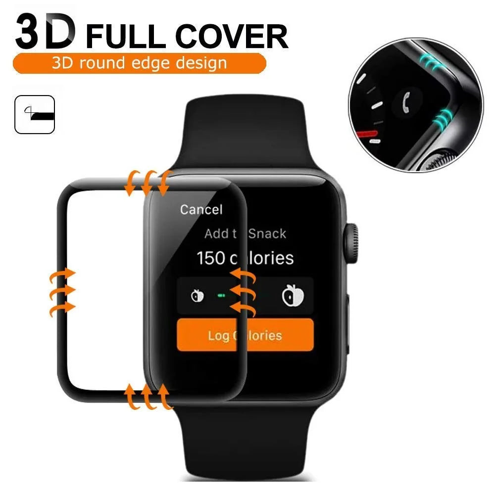 3D Full Glue Full Screen Cover Film for Apple Watch Series 4 44mm - 3