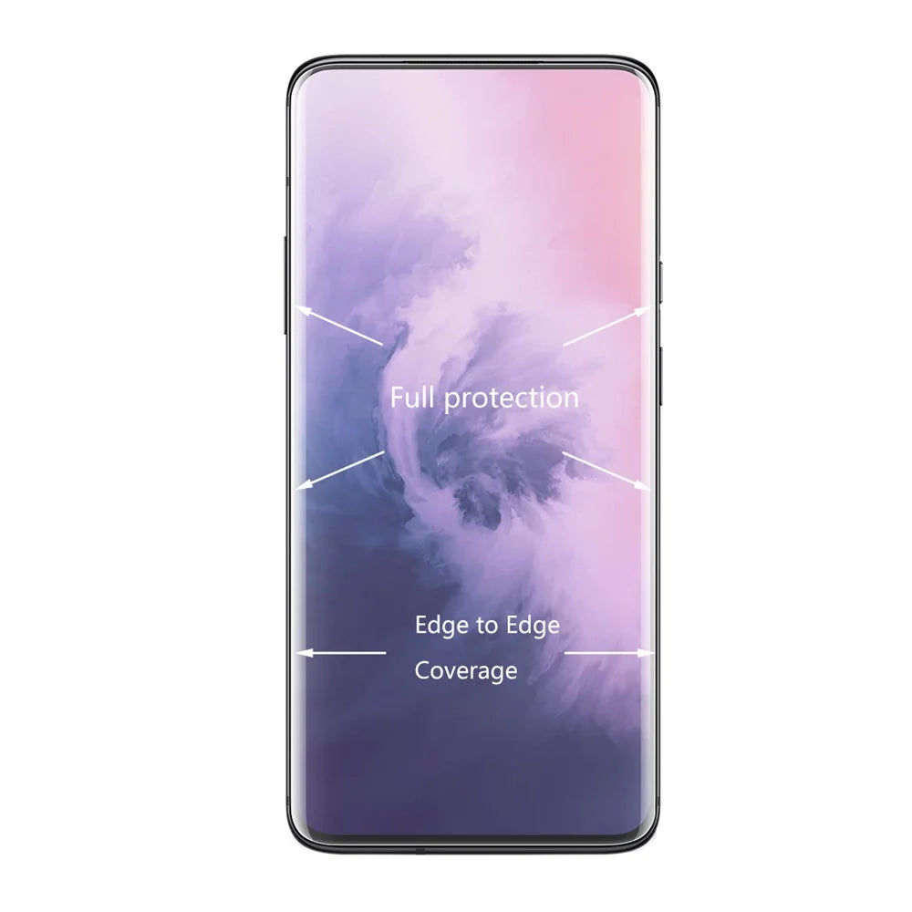 HAT PRINCE 3D Full Size PET Hot Bending HD Clear Screen Shield for OnePlus 7 Pro / 7T Pro - 3