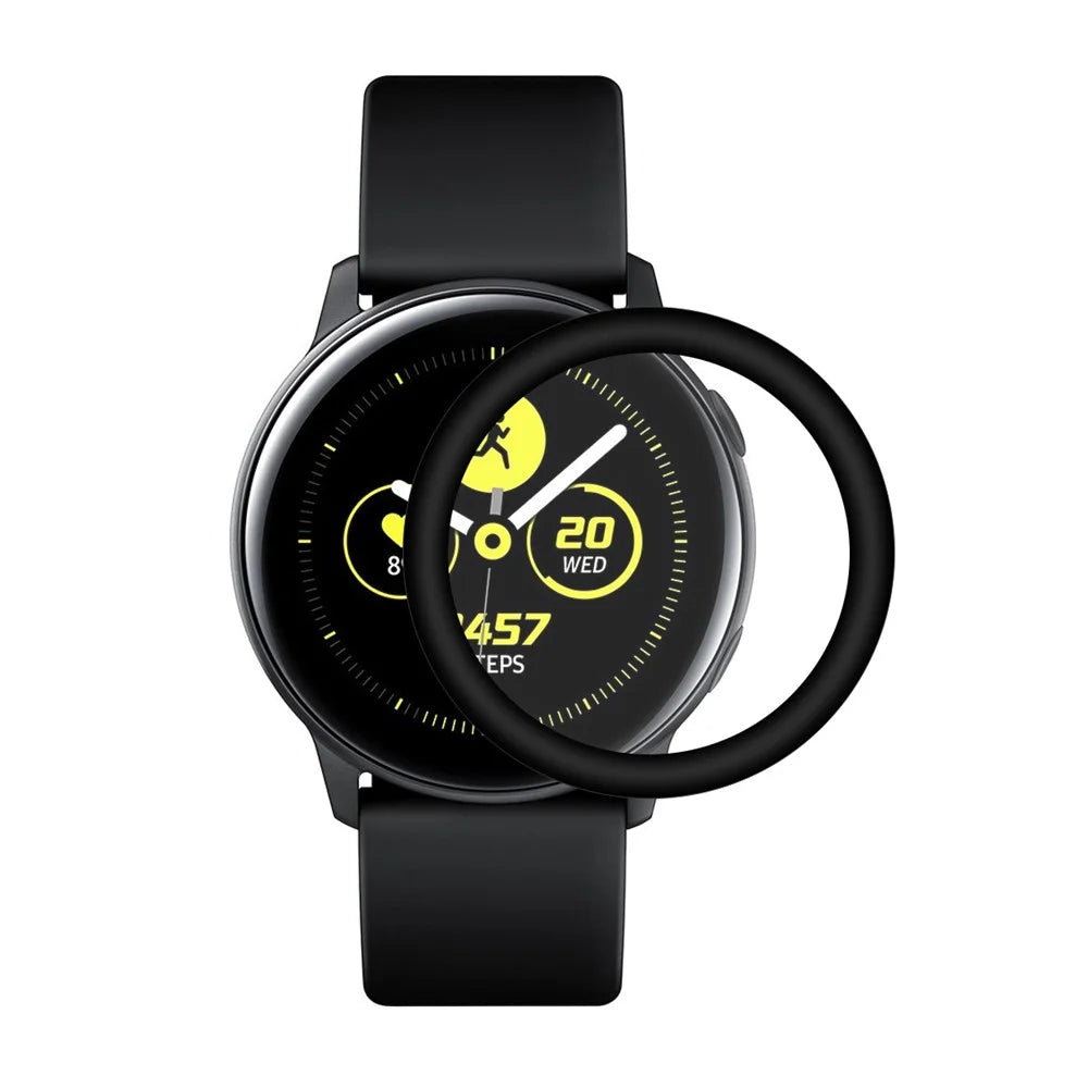 HAT PRINCE for Samsung Galaxy Watch Active PET Full Cover Electroplating Curved Surface HD Watch Screen Protector - 1