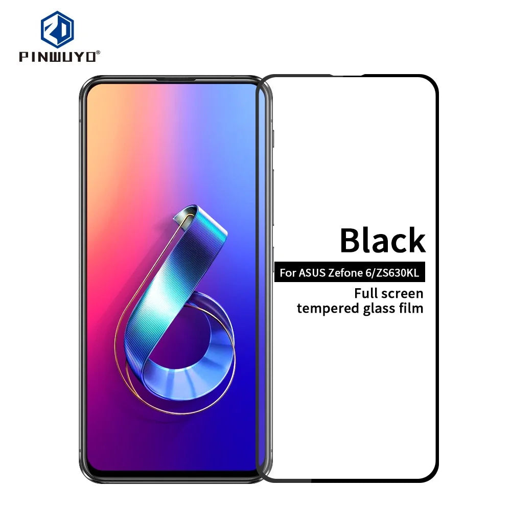 PINWUYO Full Screen Tempered Glass Shield Anti-explosion for Asus Zenfone 6 ZS630KL - 1