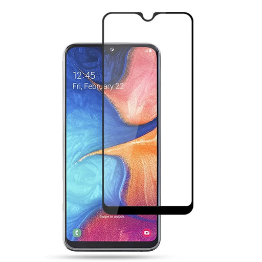 AMORUS Screen Protector for Samsung Galaxy A20e Full Screen Full Glue Silk Printing Tempered Glass Protective Film - 1