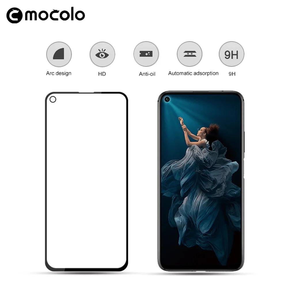 MOCOLO for Huawei Honor 20 / 20s / 20 Pro / nova 5T / Mate 30 Lite Full Screen HD Clear Silk Printing Anti-explosion Tempered Glass Protector (Full Glue) - 2