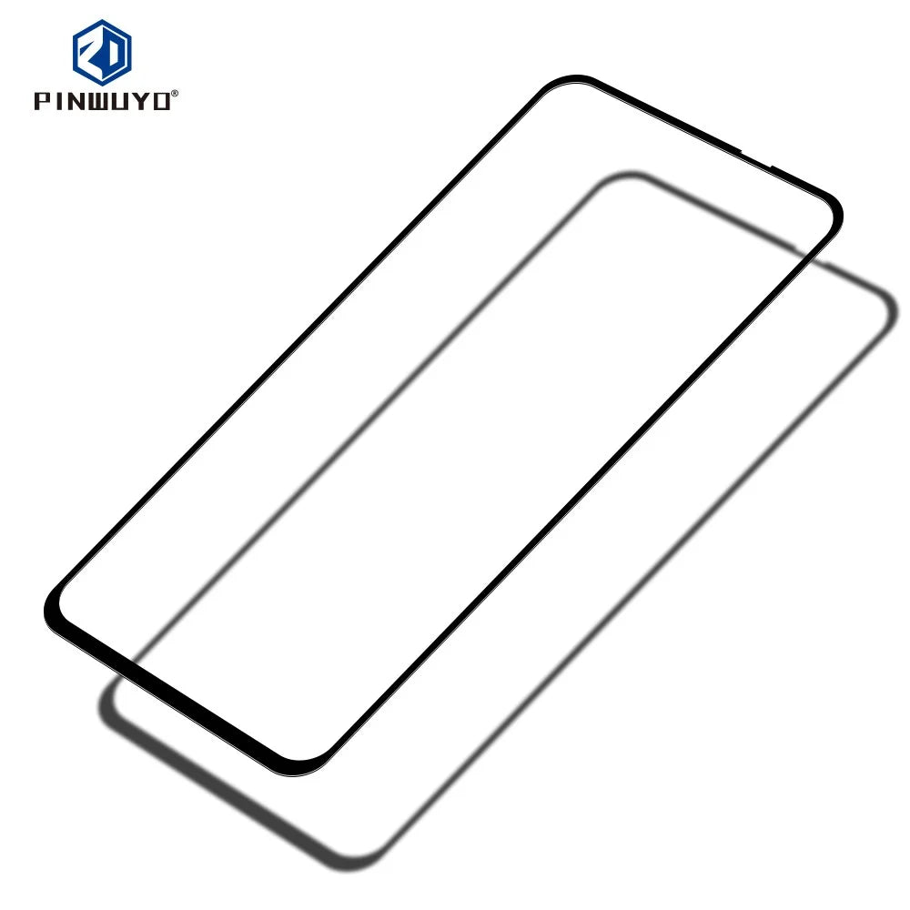 PINWUYO Full Screen Tempered Glass Protector Film Anti-explosion for Motorola One Vision / P50 - 4