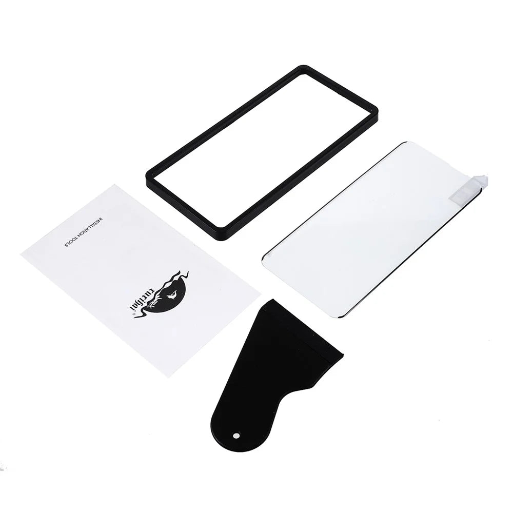 RURIHAI for Huawei P30 Pro 3D Edge Full Coverage Full Glue Tempered Glass Film + Screen Protector Pushing Plate + Roller - Black - 7