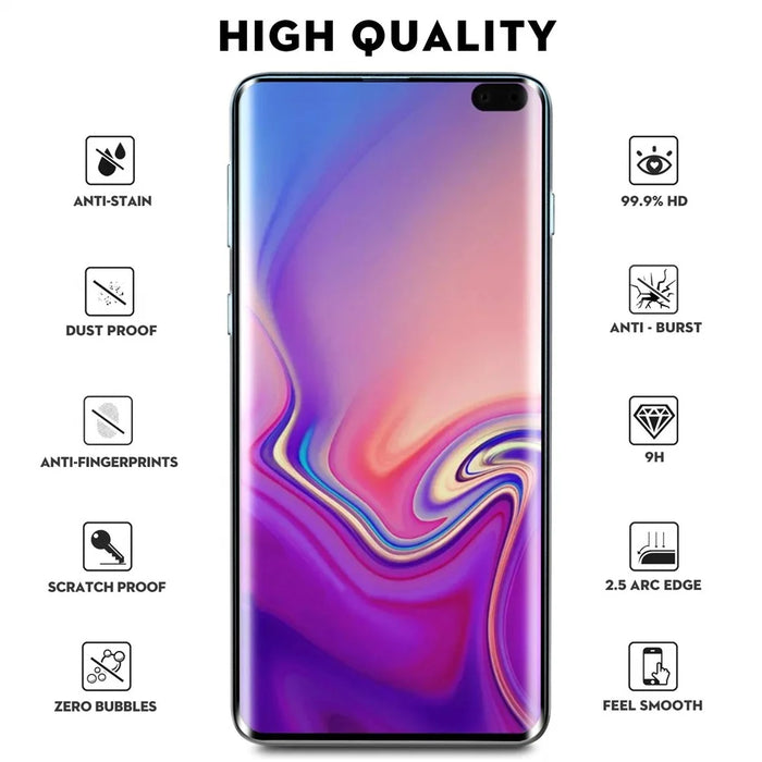 Ultra Clear 3D Tempered Glass Full Screen Protector Guard for Samsung Galaxy Note 10/Note 10 5G - 5