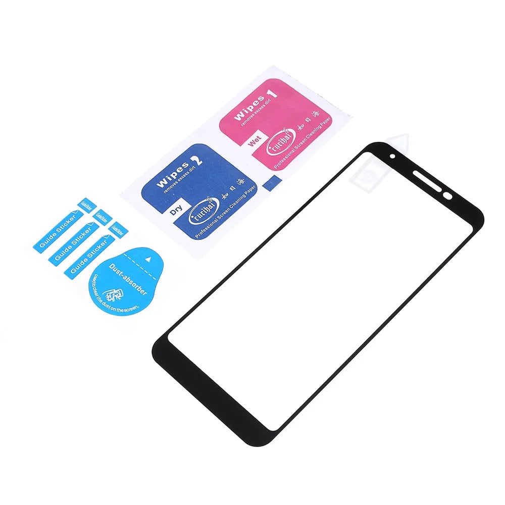 RURIHAI 0.26mm 2.5D Full Covering Silk Printing Tempered Glass Screen Film for Google Pixel 3a - 5