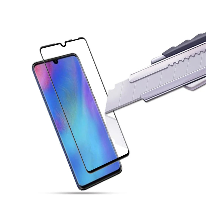 AMORUS Silk Printing Full Glue Tempered Glass Screen Protector Film for Huawei P30 Lite / nova 4e - 4