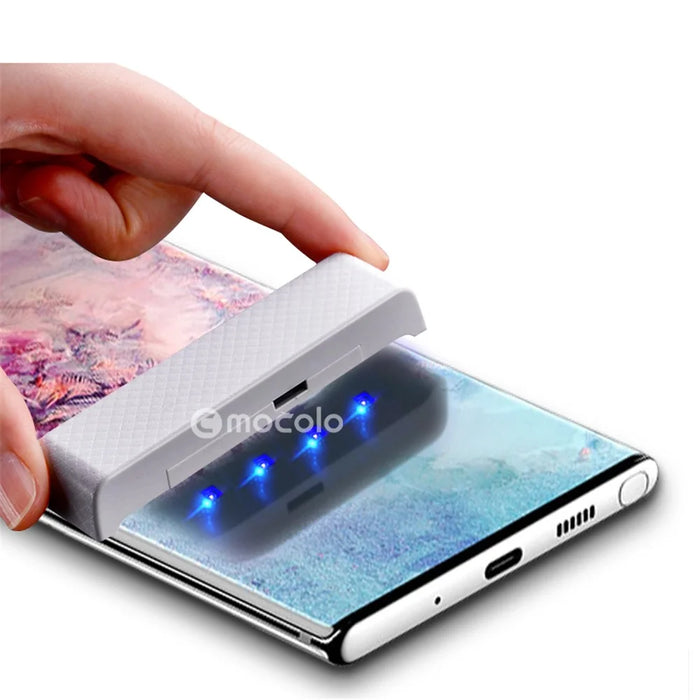 MOCOLO for Samsung Galaxy Note 10 Plus / Note 10 Plus 5G 3D Curved [UV Light Irradiation] Full Cover Tempered Glass Screen Protector UV Film - 4