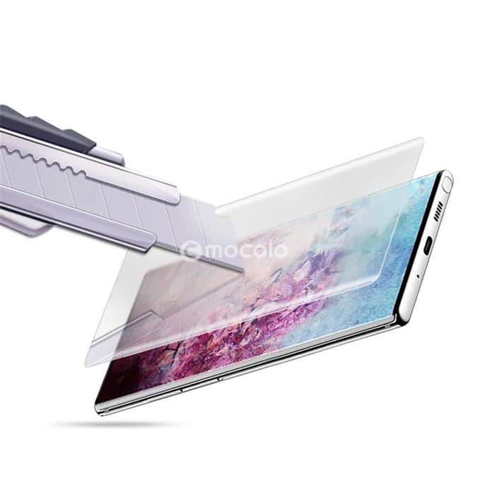 MOCOLO for Samsung Galaxy Note 10 Plus / Note 10 Plus 5G 3D Curved [UV Light Irradiation] Full Cover Tempered Glass Screen Protector UV Film - 6