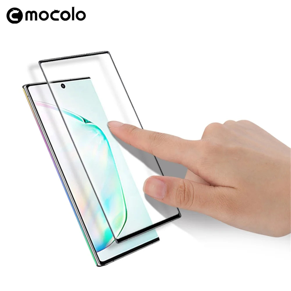 MOCOLO 3D Full Screen Curved Tempered Glass Screen Protector (Fingerprint Unlock) for Samsung Galaxy Note 10 Plus/Note 10 Plus 5G - 3