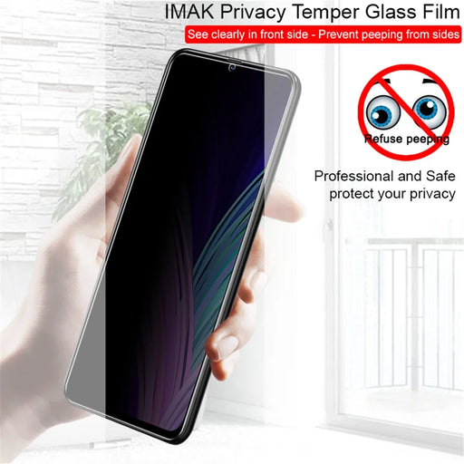IMAK Anti-Peep 9H Tempered Glass Screen Guard Film for Samsung Galaxy A70 - 2