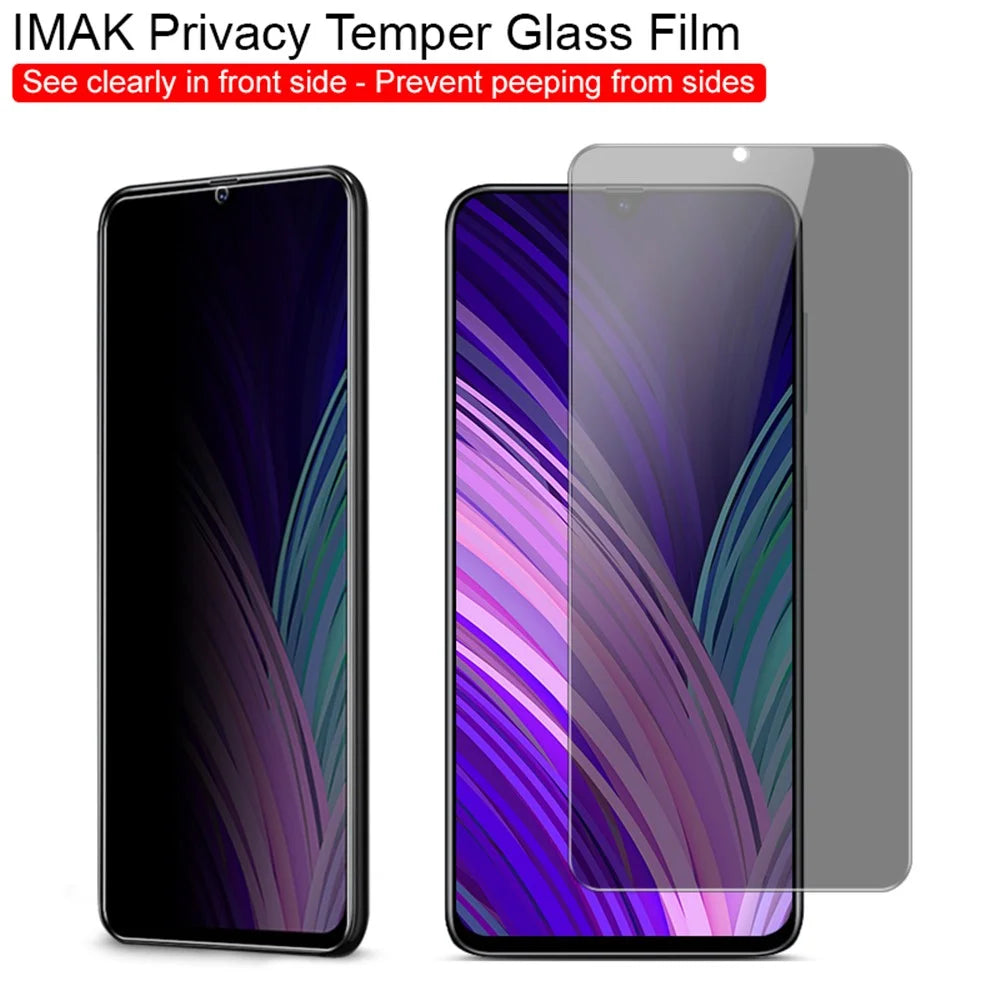 IMAK Anti-Peep 9H Tempered Glass Screen Guard Film for Samsung Galaxy A70 - 3