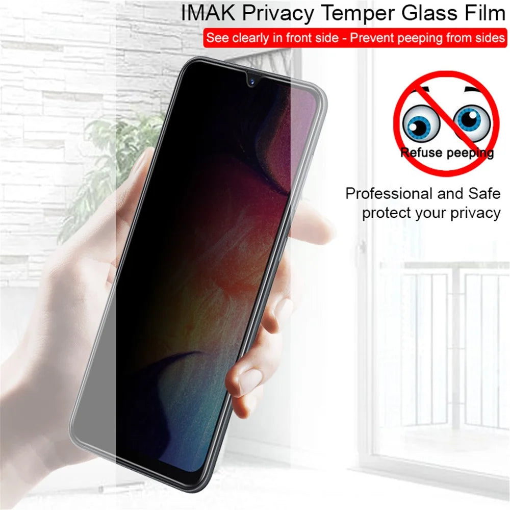 IMAK Privacy Anti-Peep 9H Tempered Glass Screen Film for Samsung Galaxy A20 / A30 / A50 / M30 / A40s - 2