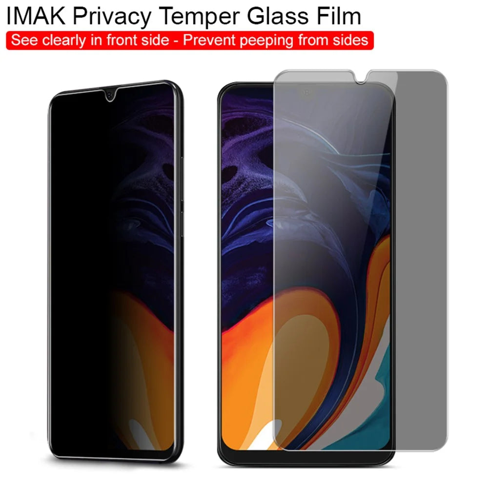 IMAK Anti-Peep 9H Tempered Glass Screen Protector Film for Samsung Galaxy A40 / Galaxy A20e - 3