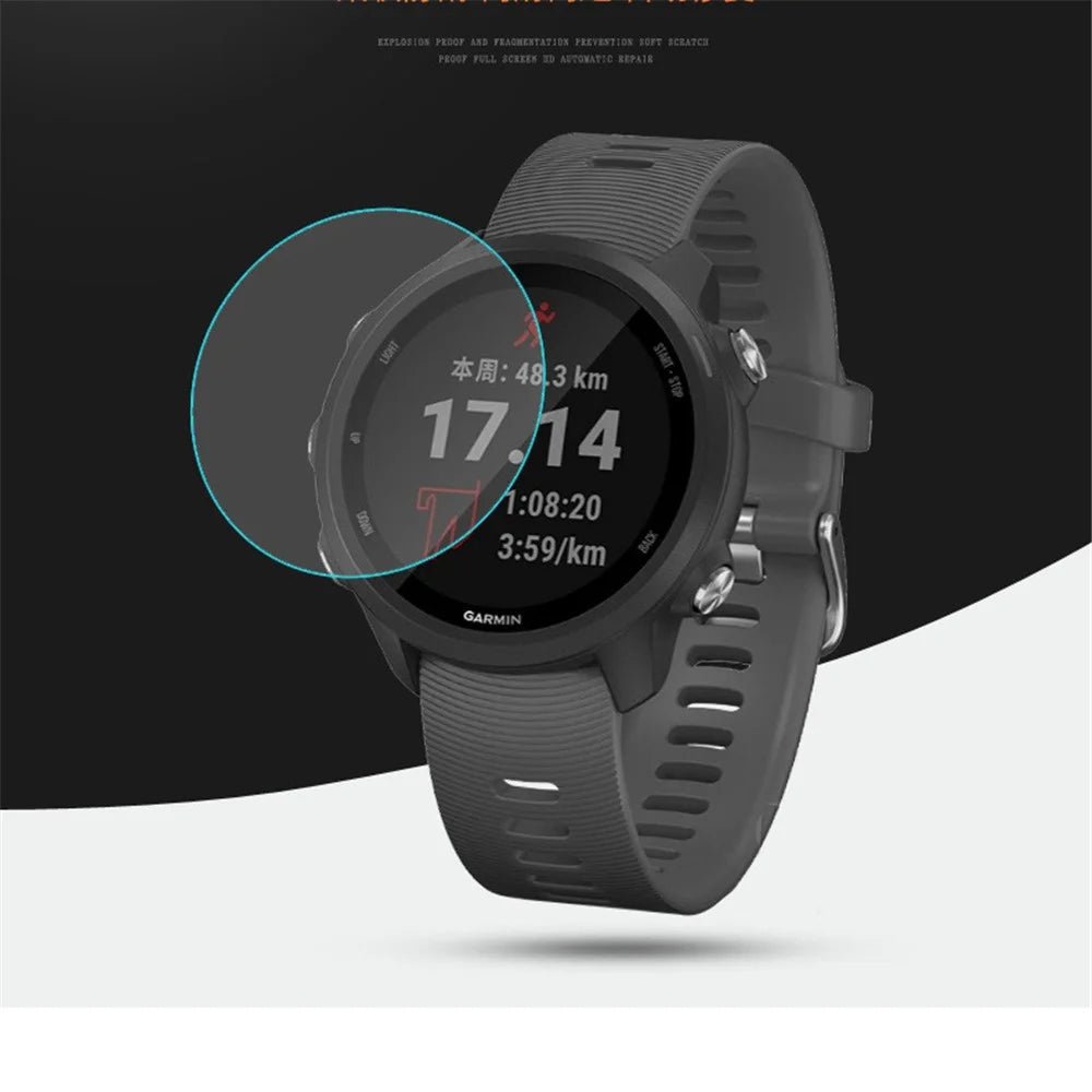 D34mm Soft TPU Screen Protector Film for Garmin Forerunner 245 - 1