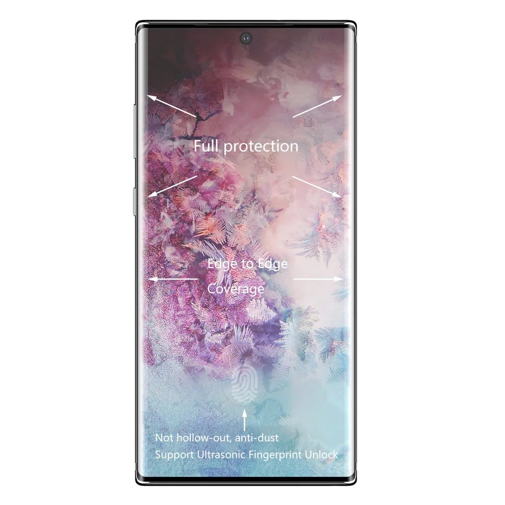 HAT PRINCE for Samsung Galaxy Note 10 Plus / Note 10 Plus 5G 3D 0.26mm Full Screen Tempered Glass Film - Black - 2