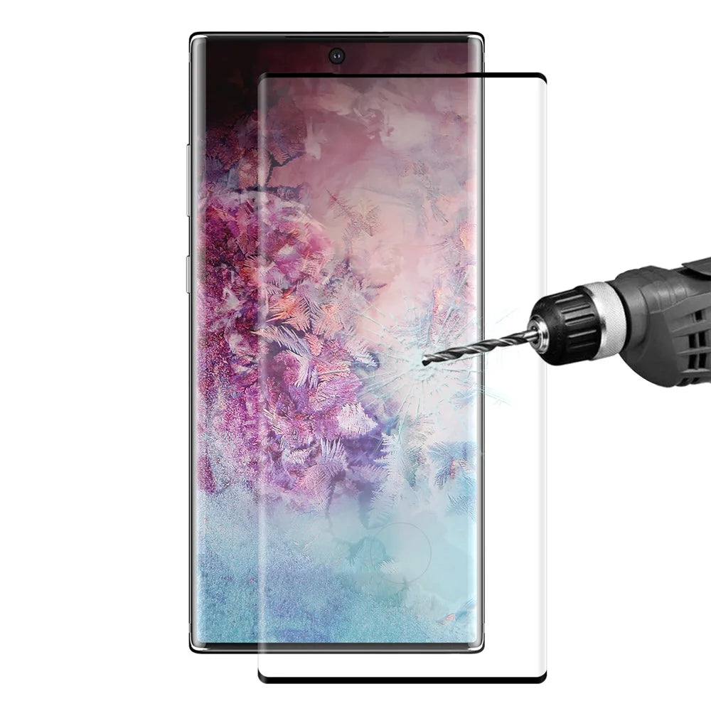 HAT PRINCE for Samsung Galaxy Note 10 Plus / Note 10 Plus 5G 3D 0.26mm Full Screen Tempered Glass Film - Black - 3