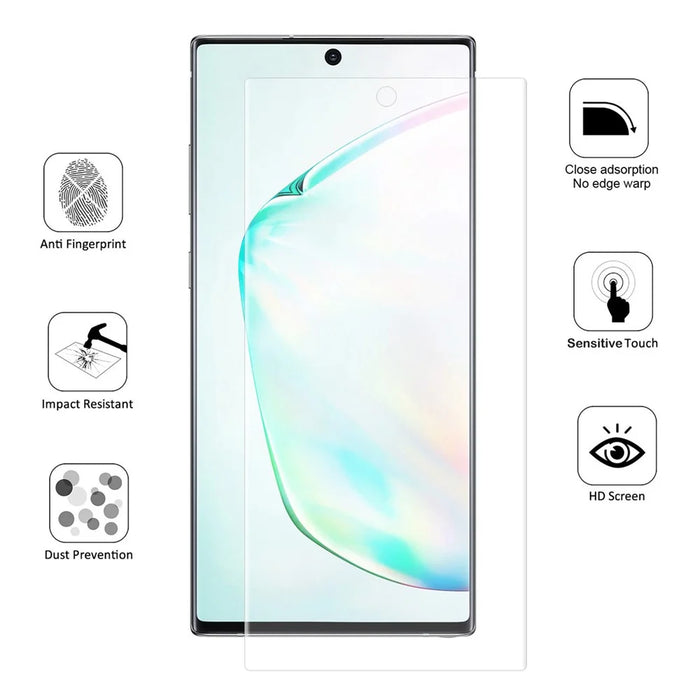 HAT PRINCE Hydrogel Film 3D Full Coverage Phone Screen Protectors Film for Samsung Galaxy Note 10 Plus / Note 10 Plus 5G - 5