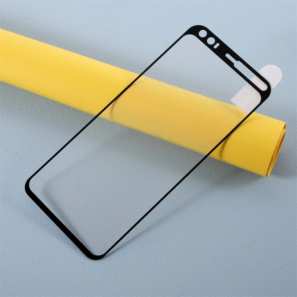 Silk Printing Tempered Glass Full Size Screen Protection Film (Full Glue) for Google Pixel 4 - 2