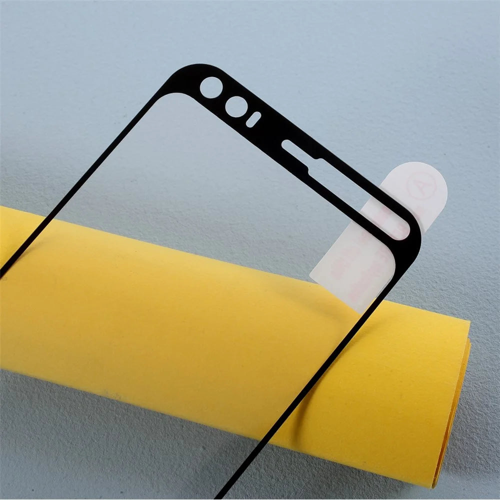 Silk Printing Tempered Glass Full Size Screen Protection Film (Full Glue) for Google Pixel 4 - 3