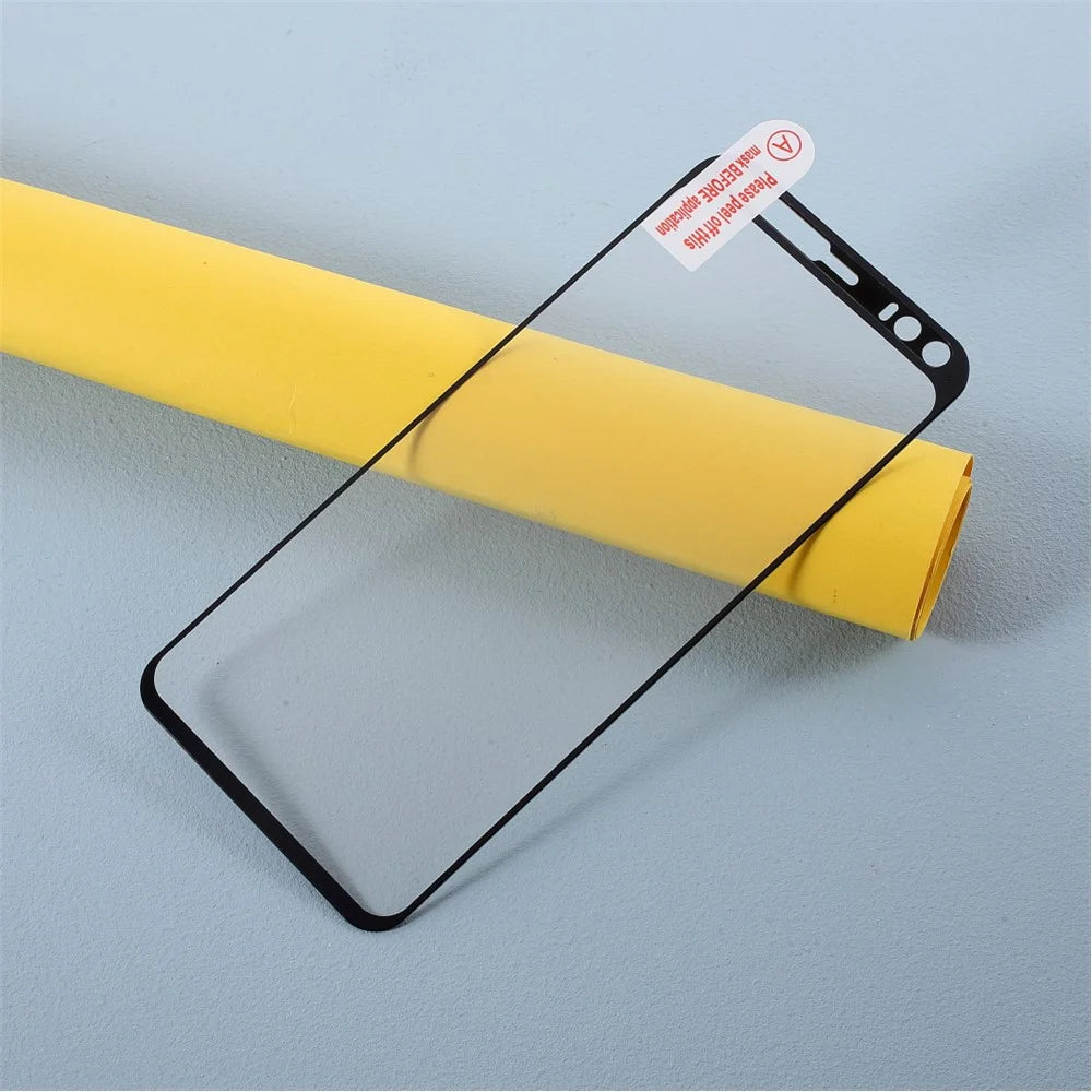 Silk Printing Tempered Glass Full Size Screen Protection Film (Full Glue) for Google Pixel 4 - 5