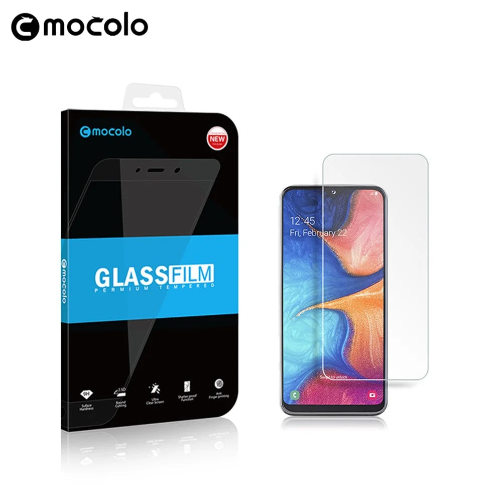 MOCOLO Ultra Clear Tempered Glass Screen Protection Film for Samsung Galaxy A20e - 5
