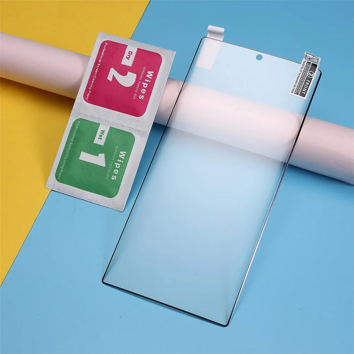 Soft PET Full Cover HD Screen Protector Explosion-proof for Samsung Galaxy Note 10 Plus/10 Plus 5G - Black - 6