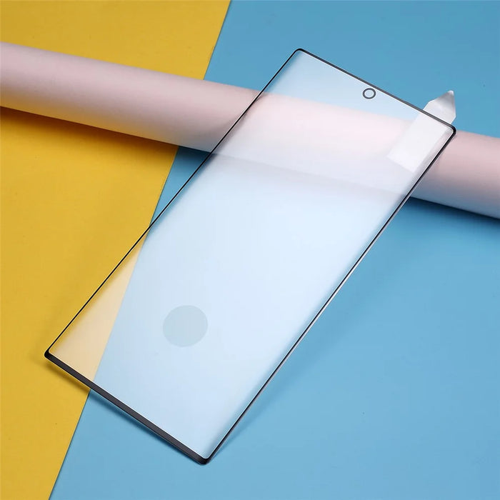 RURIHAI for Samsung Galaxy Note 10 Plus/Note 10 Plus 5G 3D Curved Full Cover Tempered Glass Screen Protector [Support Fingerprint Unlock] - 5