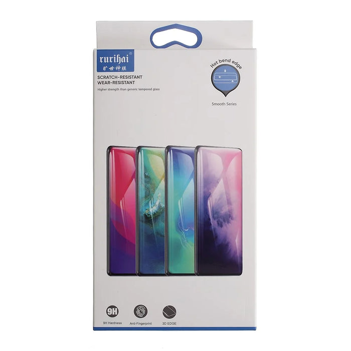 RURIHAI for Samsung Galaxy Note 10 Plus/Note 10 Plus 5G 3D Curved Full Cover Tempered Glass Screen Protector [Support Fingerprint Unlock] - 7