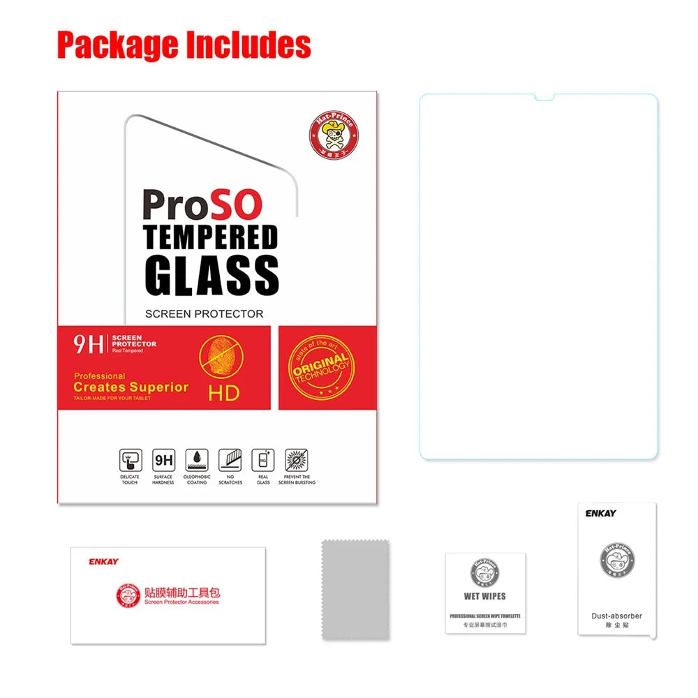 HAT PRINCE 0.33mm 9H 2.5D Arc Edge Tempered Glass Screen Protective Film for Samsung Galaxy Tab S6 T860 T865 - 7