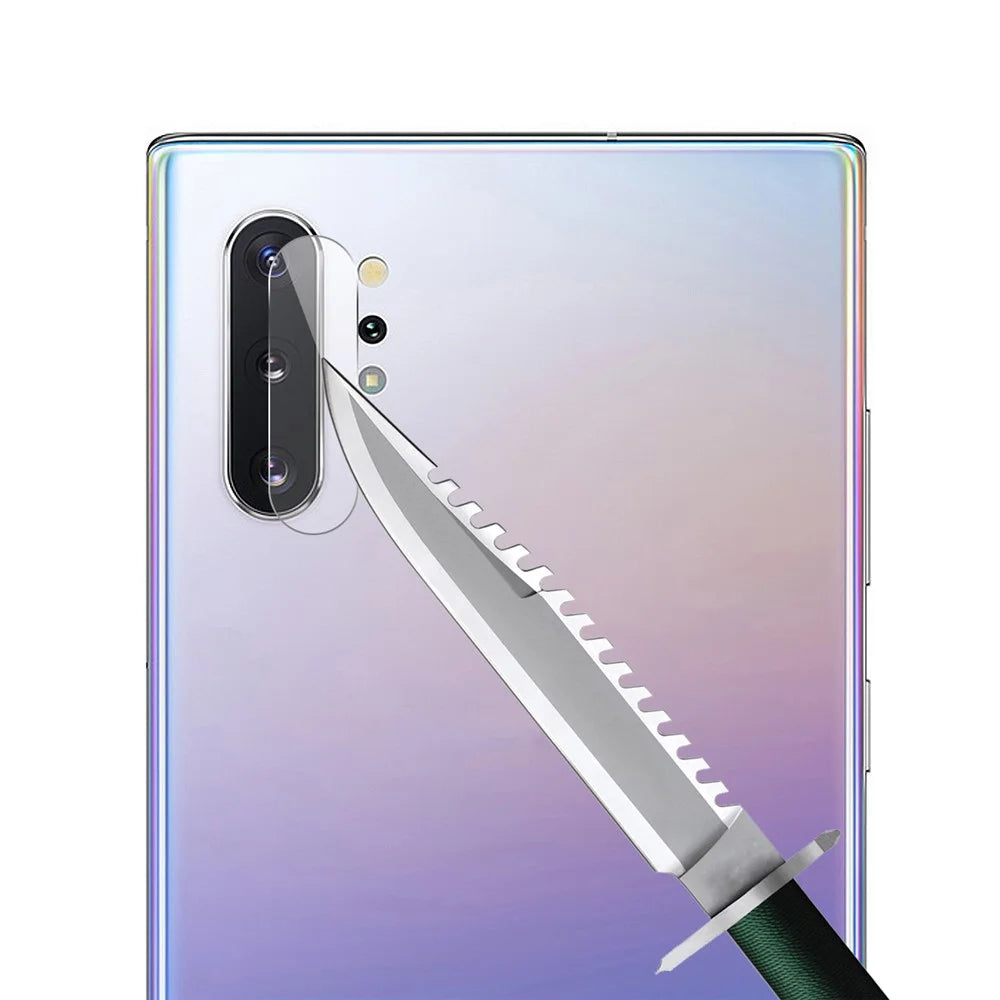 HAT PRINCE 0.2mm 9H 2.15D Arc Edges Tempered Glass Camera Lens Guard Films Protector for Samsung Galaxy Note 10/Note 10 Plus - 3