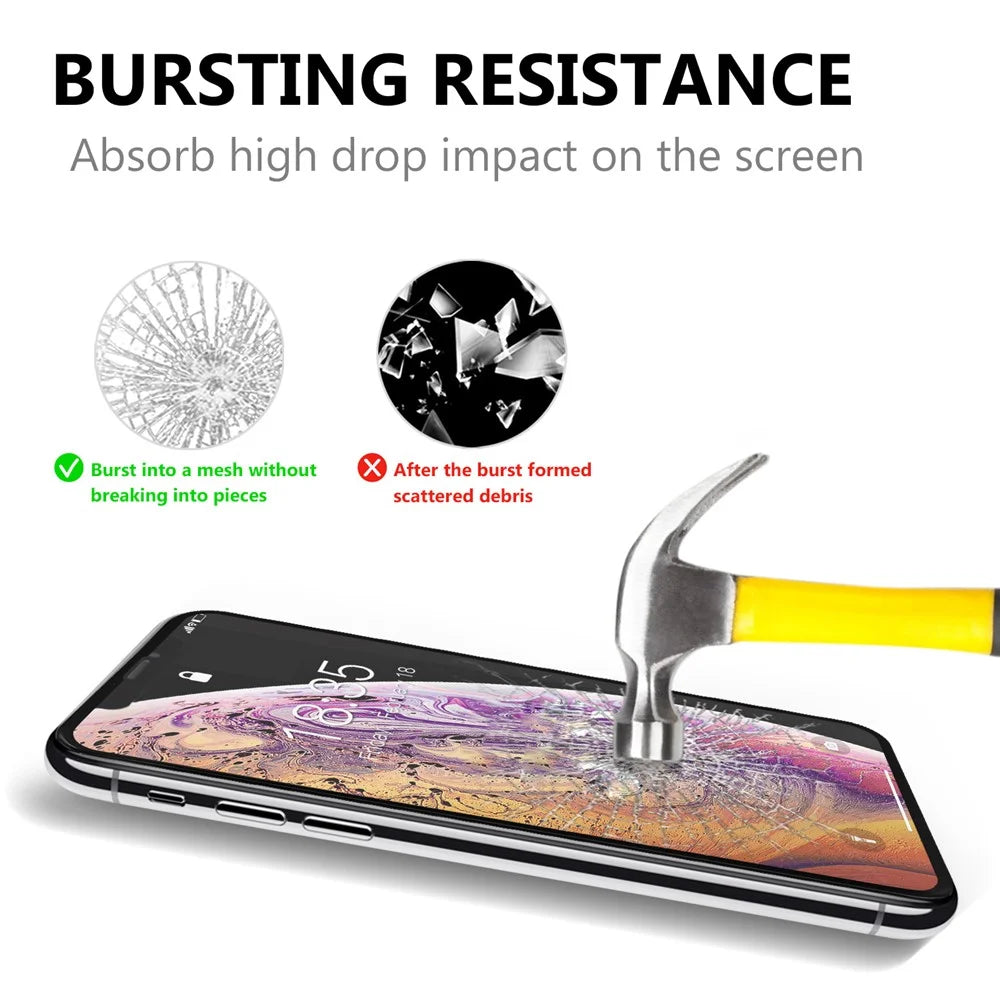 Full Screen Tempered Glass Screen Protector for iPhone 11 Pro Max 6.5 inch (2019)/XS Max 6.5 inch - Black - 2