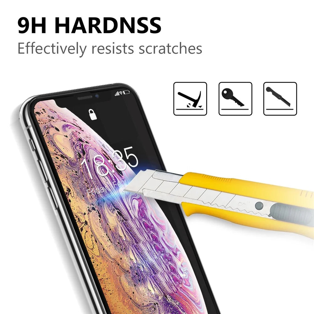 Full Screen Tempered Glass Screen Protector for iPhone 11 Pro Max 6.5 inch (2019)/XS Max 6.5 inch - Black - 3