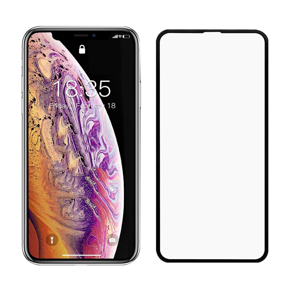 Full Screen Tempered Glass Screen Protector for iPhone 11 Pro Max 6.5 inch (2019)/XS Max 6.5 inch - Black - 7