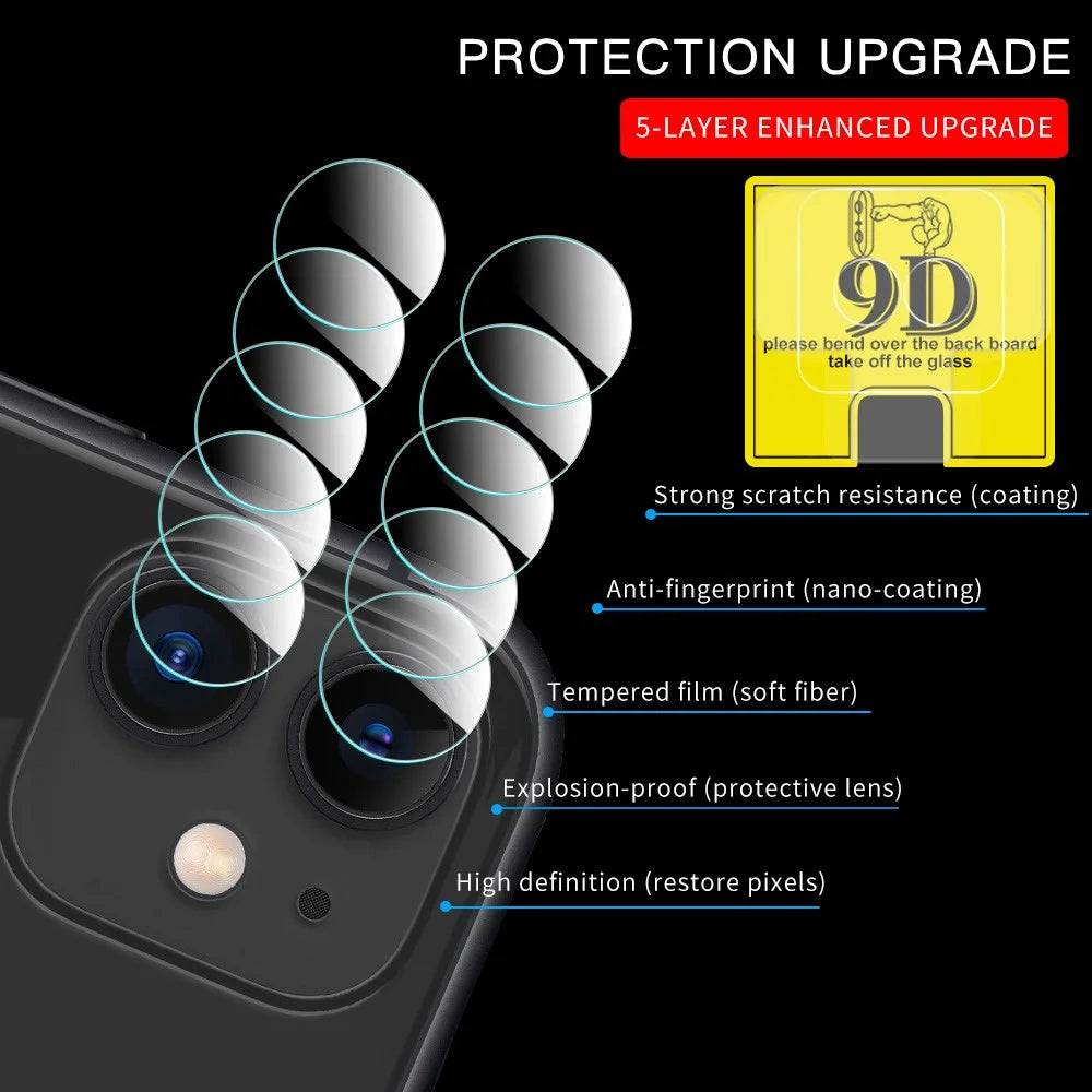 Ultra-thin Full Coverage Clear Tempered Glass Camera Lens Protective Film for iPhone 11 6.1 inch - 2