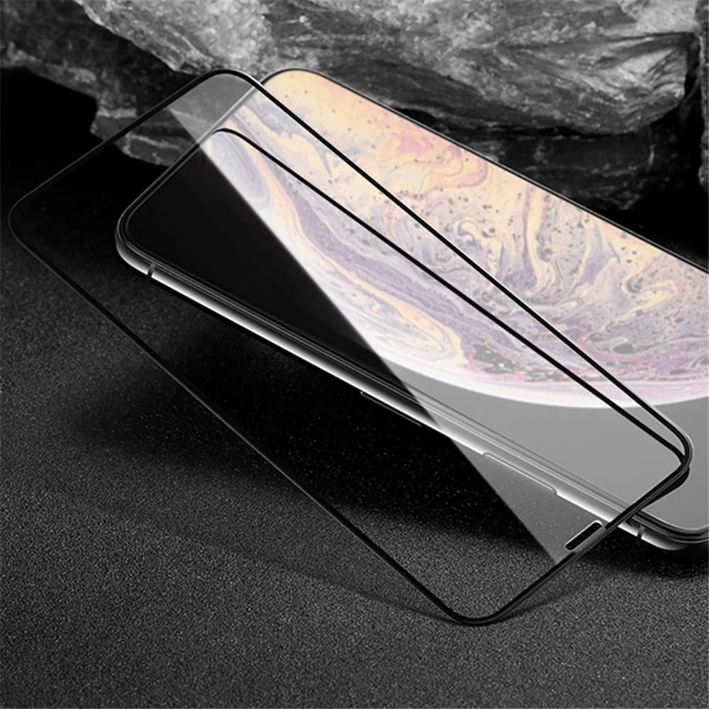 MOCOLO Silk Print HD Tempered Glass Full Glue Full Coverage Screen Guard Film for iPhone 11 Pro Max 6.5 inch (2019) / XS Max - 6