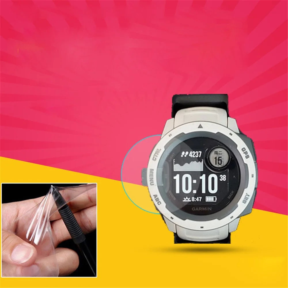 D33mm Explosion-Proof Soft TPU Screen Film for Garmin Vivoactive 4S 40mm Smart Watch - 1