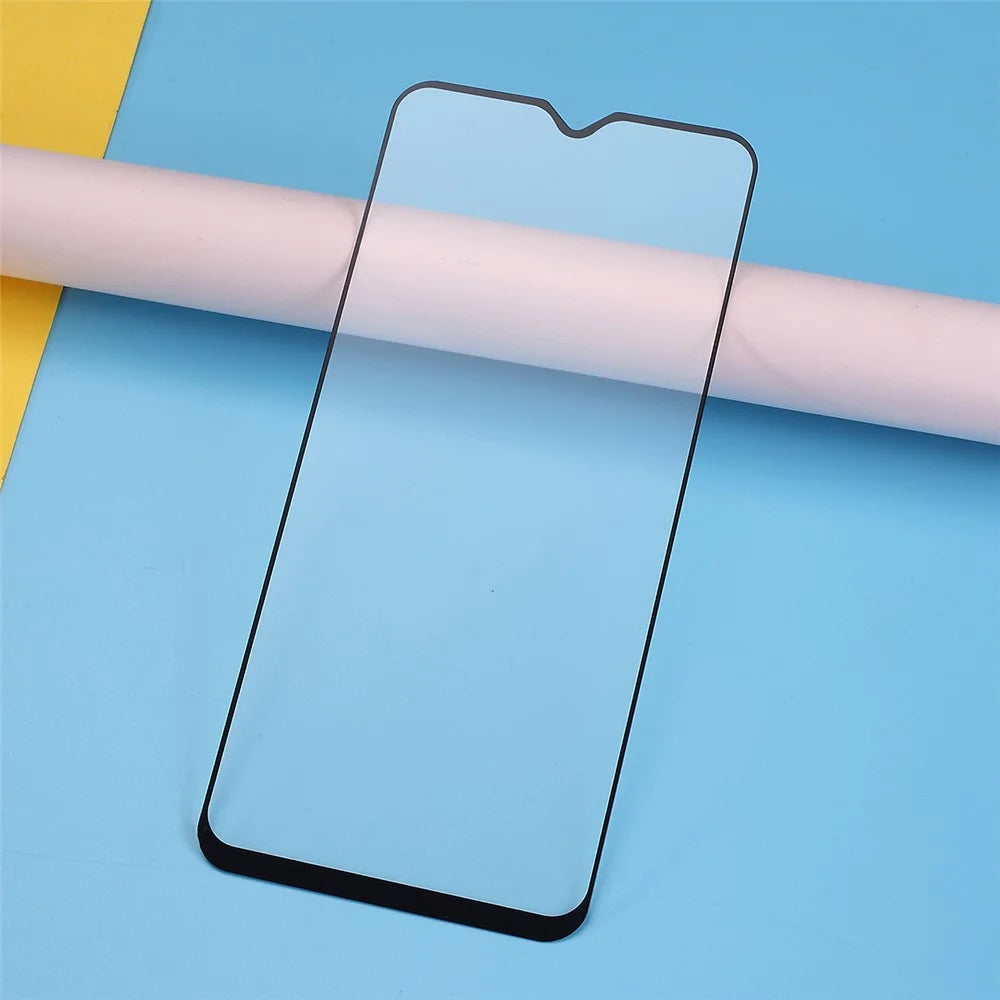 Full Coverage Ultra Clear Tempered Glass Protector Film for Samsung Galaxy A20s - Black - 1