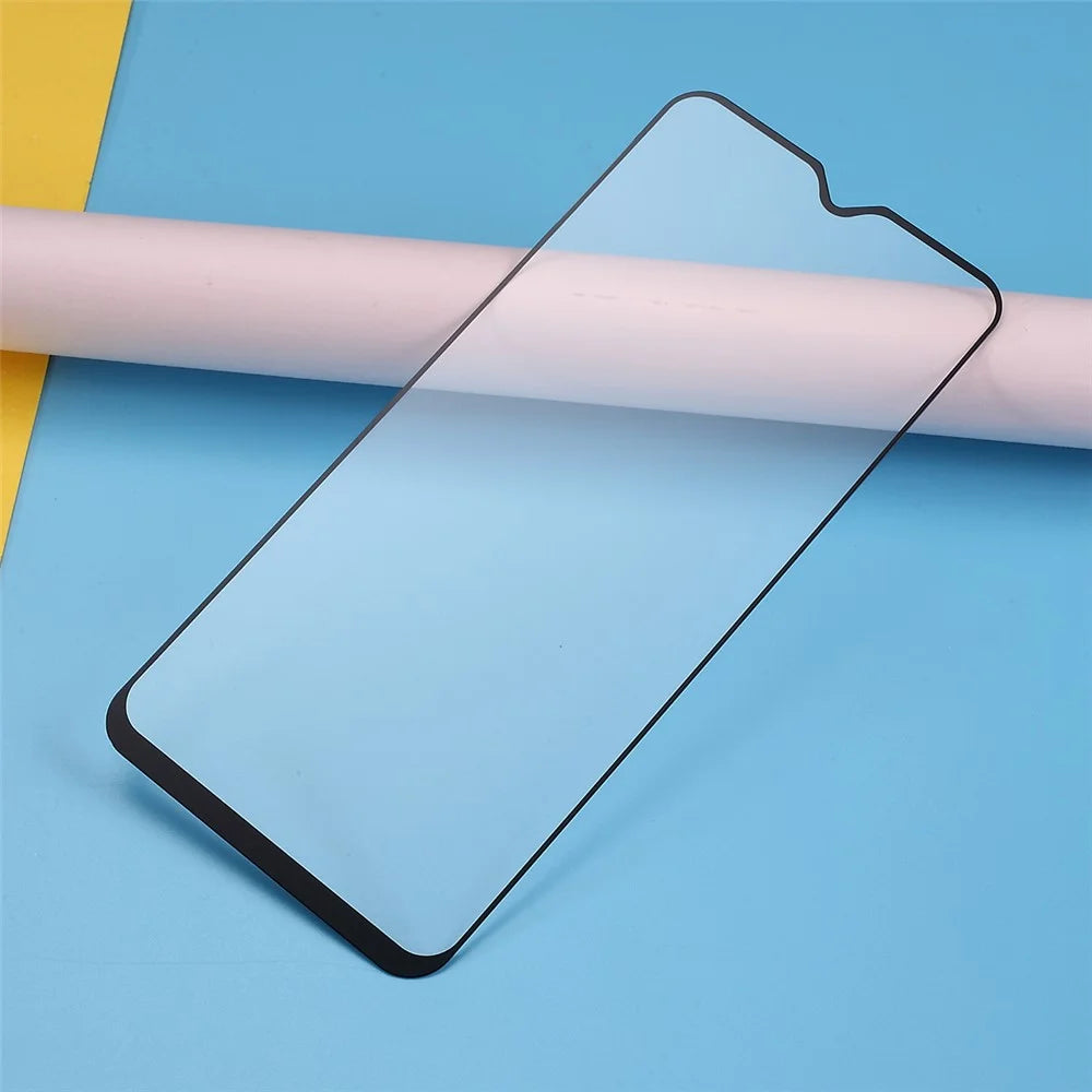 Full Coverage Ultra Clear Tempered Glass Protector Film for Samsung Galaxy A20s - Black - 4