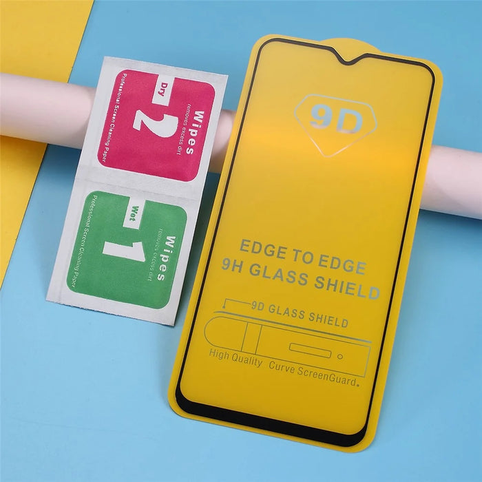 Tempered Glass Film Full Coverage Protector for Samsung Galaxy A30s - Black - 7