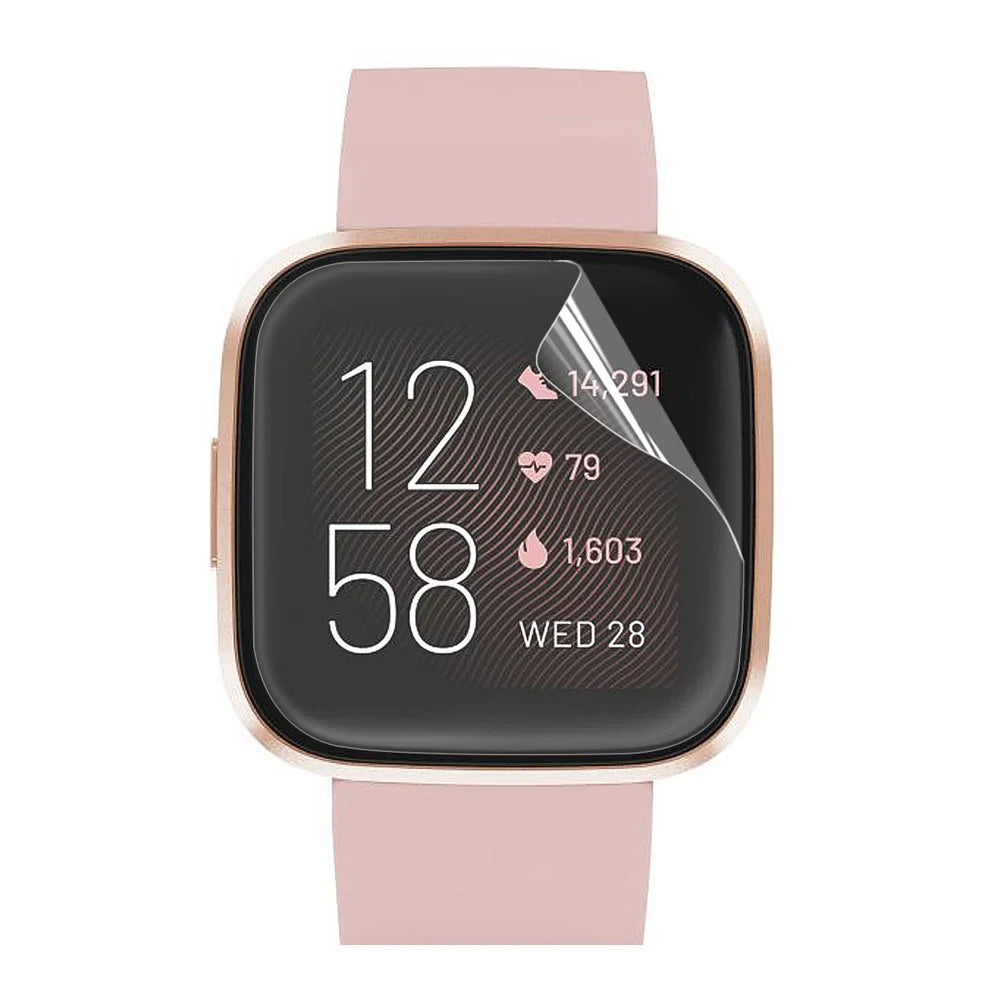 HAT PRINCE Full Coverage Soft TPU Screen Protective Film for Fitbit Versa 2 - 1