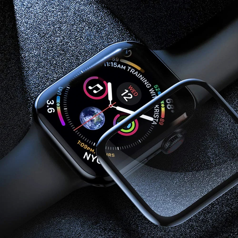 2Pcs Full Cover Full Glue Tempered Glass Watch Screen Protectors for Apple Watch Series 5 44mm - 5
