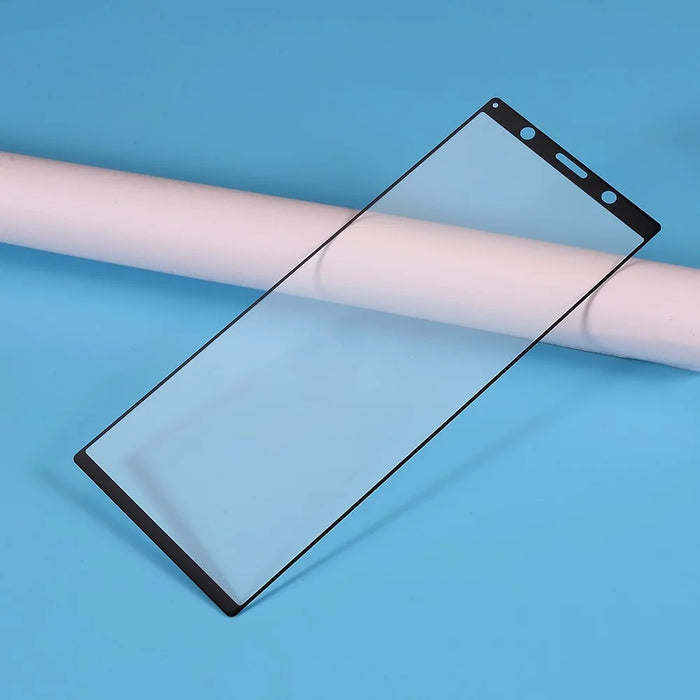Silk Printing Tempered Glass Full Screen Film [Full Glue] Phone Protector for Sony Xperia 5 - 4