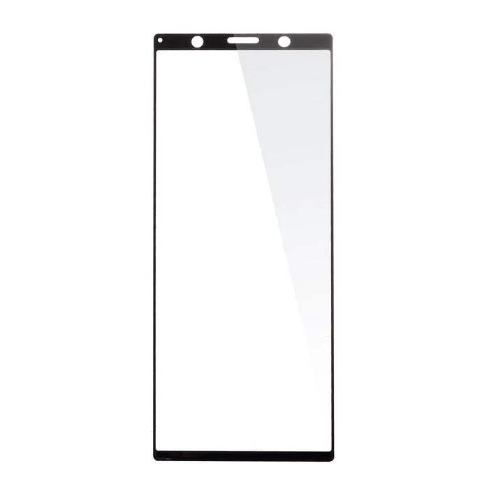Silk Printing Tempered Glass Full Screen Film [Full Glue] Phone Protector for Sony Xperia 5 - 5