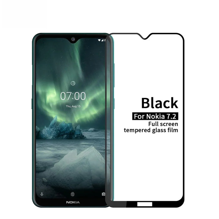 PINWUYO Full Size 2.5D 9H Tempered Glass Screen Protector Film for Nokia 7.2/Nokia 6.2 - 1