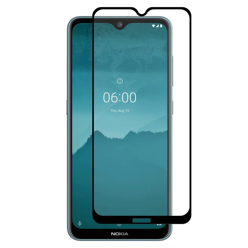 HAT PRINCE Full Glue Full Size 0.26mm 9H 2.5D Arc Edge Tempered Glass Screen Protector for Nokia 6.2 - 1