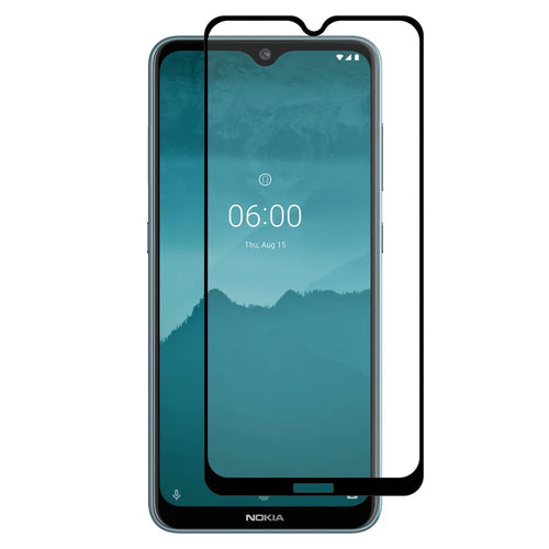 HAT PRINCE Full Glue Full Size 0.26mm 9H 2.5D Arc Edge Tempered Glass Screen Protector for Nokia 6.2 - 1