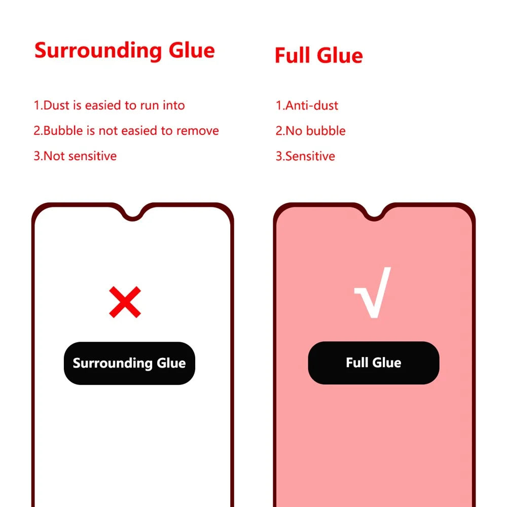 HAT PRINCE Full Glue 0.26mm 9H 2.5D Arc Edge Full Size Tempered Glass Screen Film for Nokia 7.2 - 3