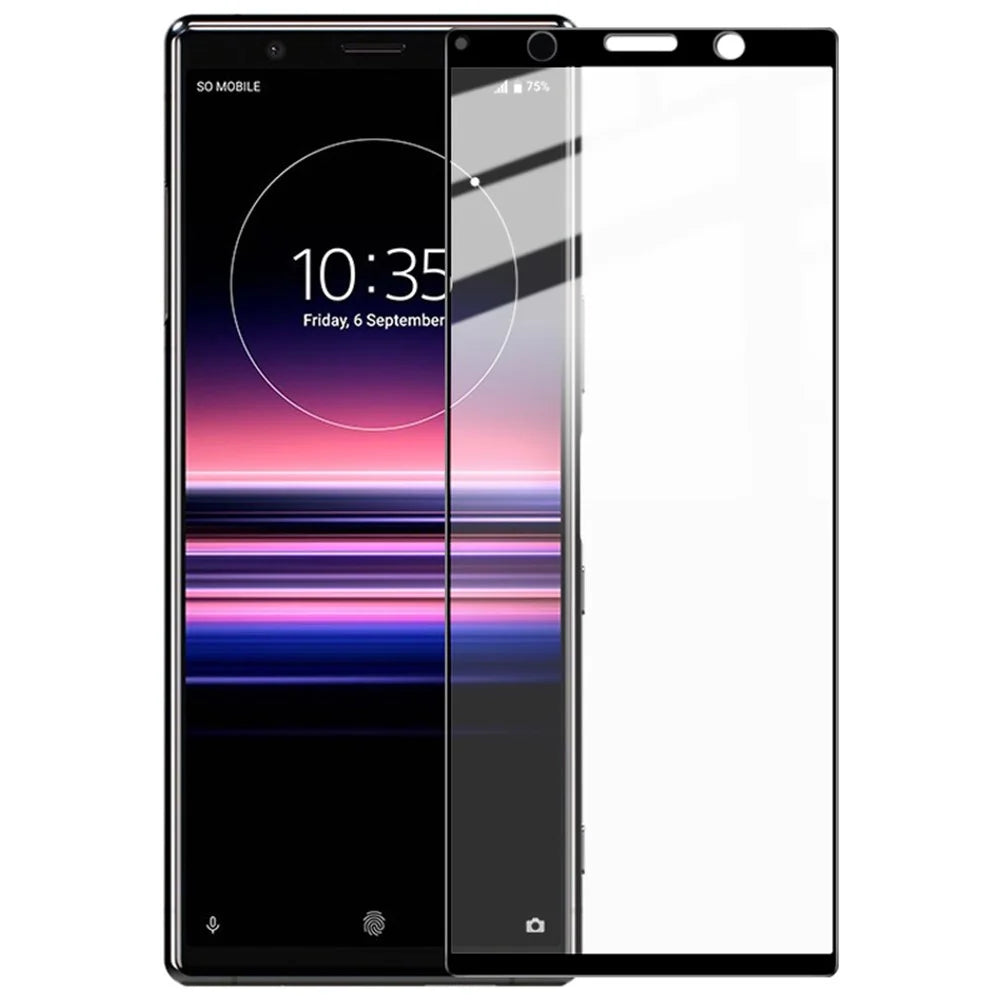 IMAK Tempered Glass Full Screen Protector Film for Sony Xperia 5 - 1