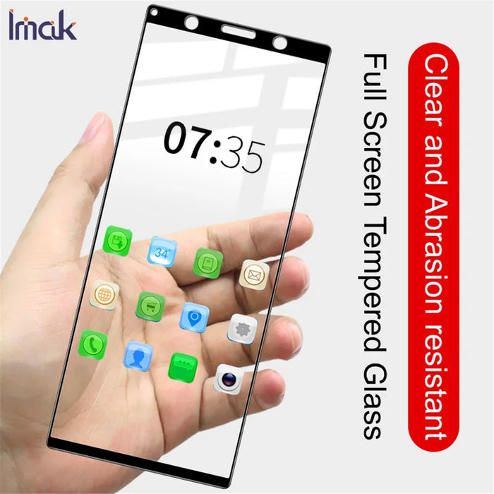 IMAK Tempered Glass Full Screen Protector Film for Sony Xperia 5 - 6